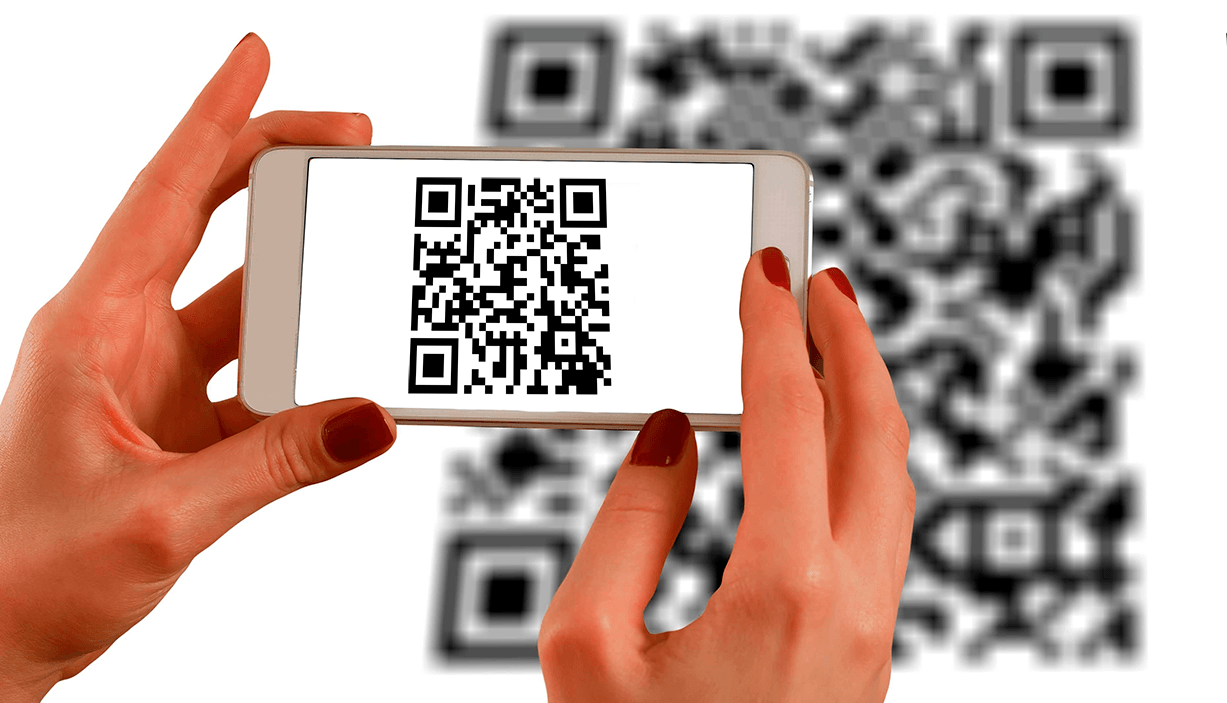 Generador de QR en uso desde un dispositivo móvil
